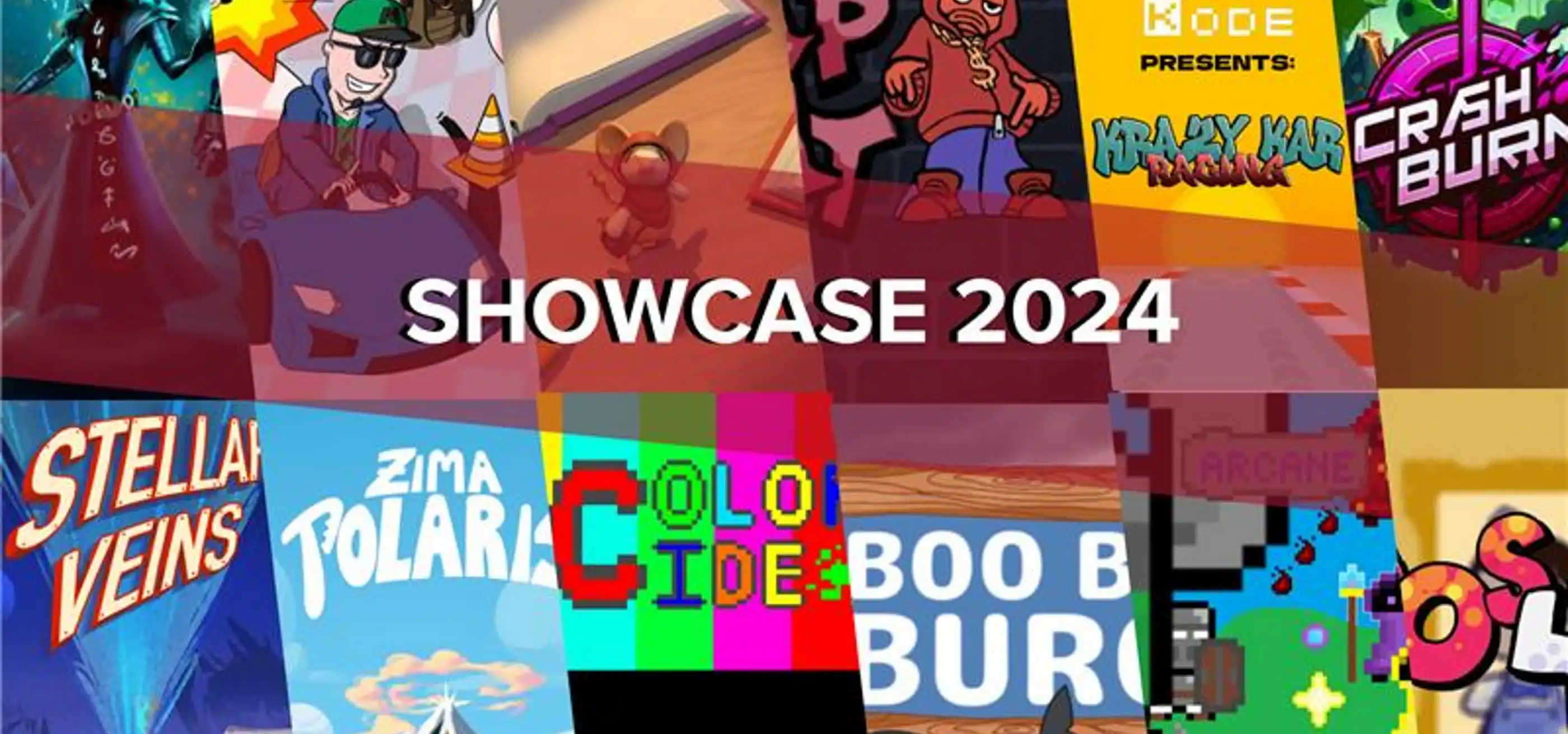 DigiPen Europe-Bilbao's 2024 Student Game Showcase poster with highlighted academic projects.