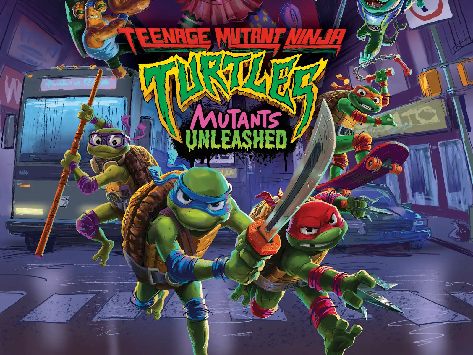 Promotional picture of the hit 2024 game “Teenage Mutant Ninja Turtles: Mutants Unleashed" 