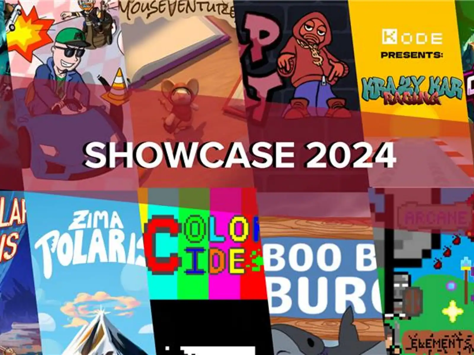 DigiPen Europe-Bilbao's 2024 Student Game Showcase poster with highlighted academic projects.