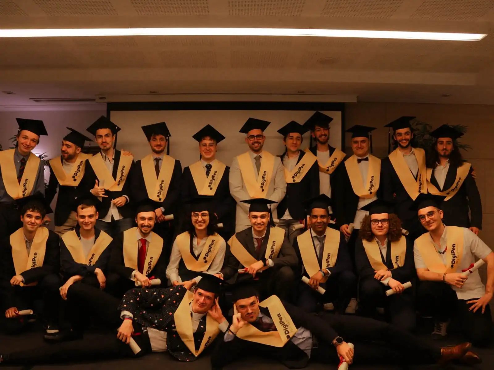 RTIS graduates show happiness and relief at the official picture.
