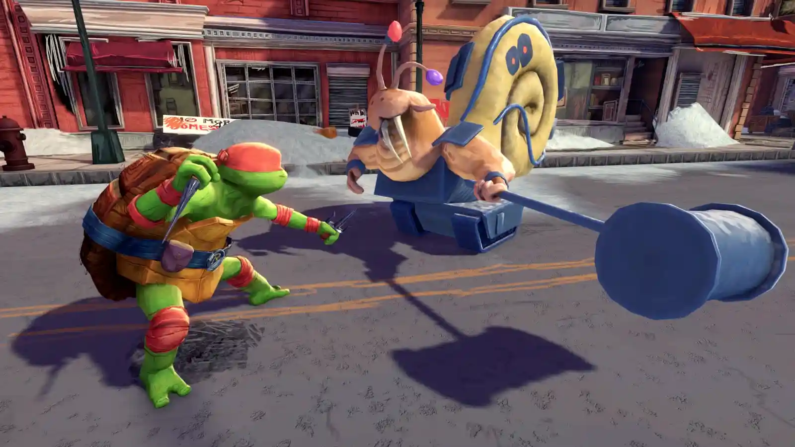 Screenshot from the Ninja Turtles' video game