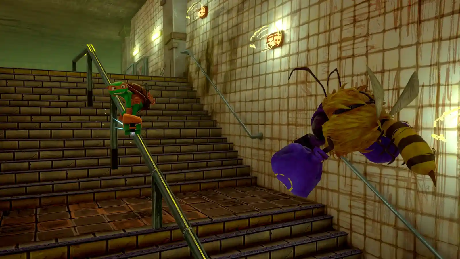 Screenshot from the Ninja Turtles' video game