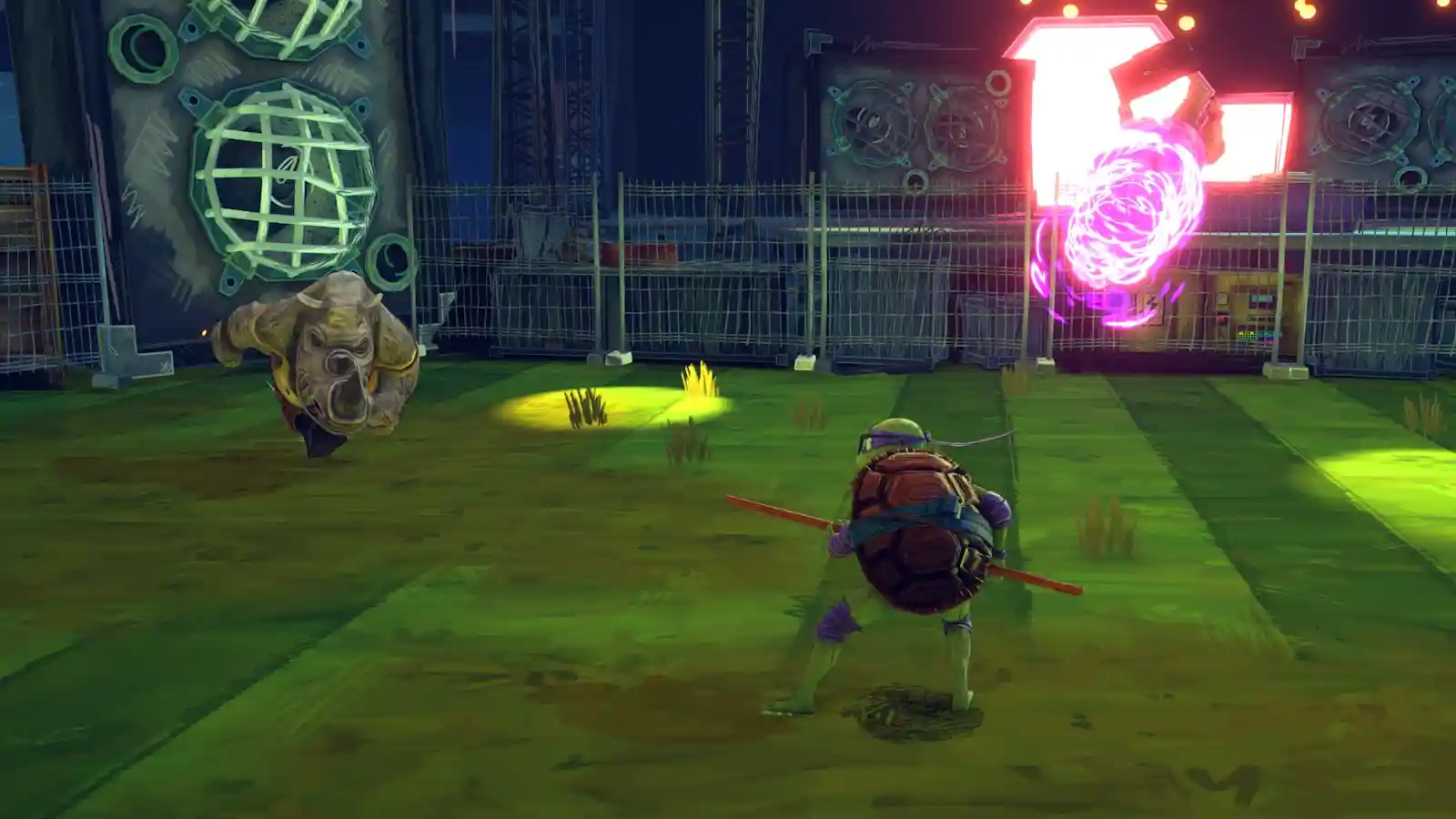 Screenshot from the Teenage Mutant Ninja Turtles: Mutants Unleashed video game