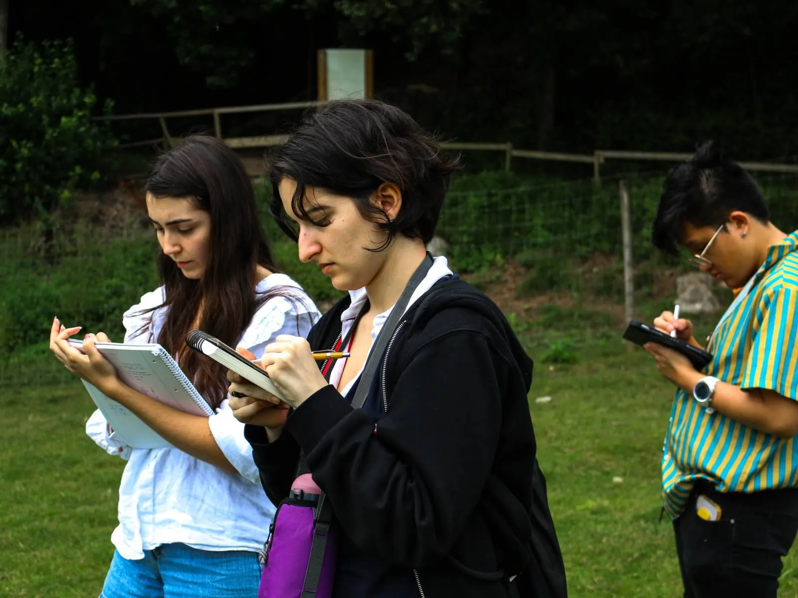 Grupo de estudiantes de BFA esbozan la anatomía animal a través de la experiencia práctica